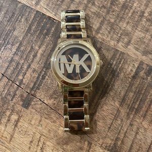 Michael Kors  xlarge gold and tortoise watch MK5788